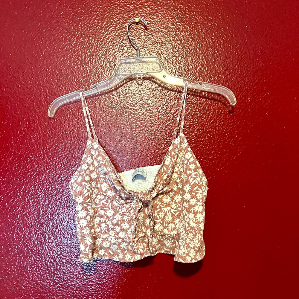 Floral Pink Crop Top